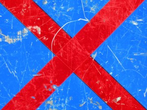 red cross on blue [7/24] / 2011 / océ lightjet print / 40x30