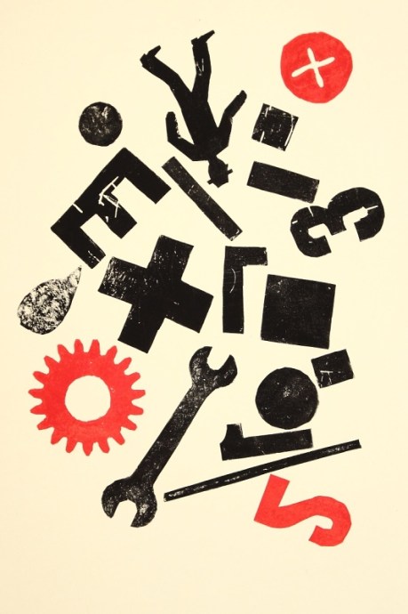 without title / 2014 / lino print / 42×29,7